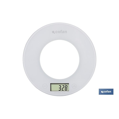 BÁSCULA DE COCINA DIGITAL CON CUENCO DE CAPACIDAD 3,8 L 10 KILOS 25,5 X 14 CM