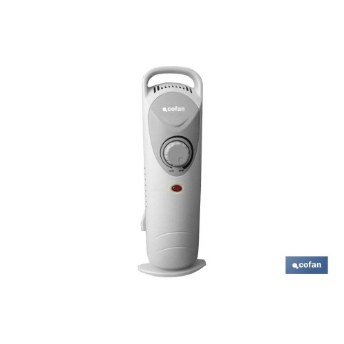 RADIADOR MINI DE ACEITE CON TERMOSTATO REGULABLE 5 ELEMENTOS 450 W