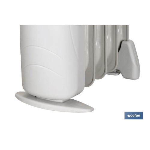 RADIADOR MINI DE ACEITE CON TERMOSTATO REGULABLE 5 ELEMENTOS 450 W