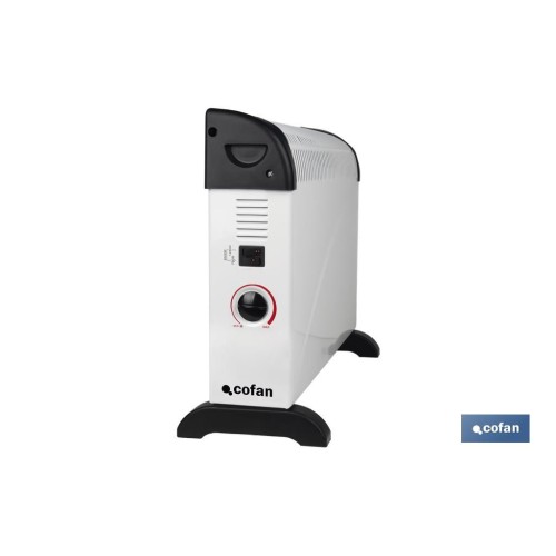 CONVECTOR CON TERMOSTATO REGULABLE 750/1250/2000 W