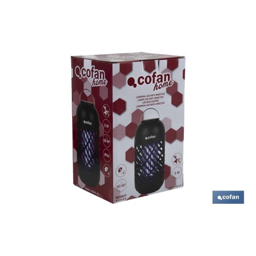 LAMPARA LED ANTIINSECTOS 5 W 60 M2