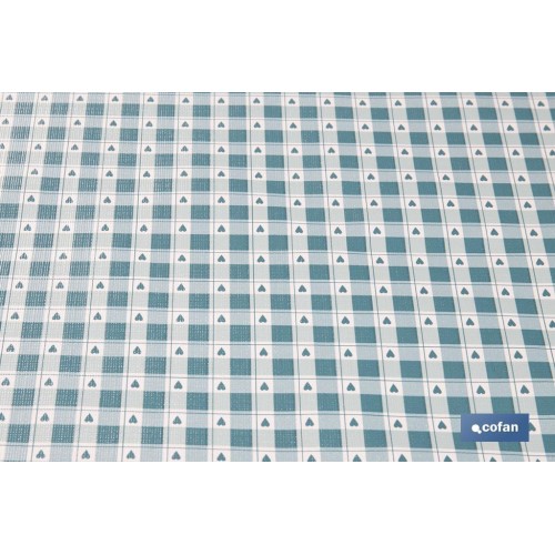 ROLLO DE HULE DISEÑO CORAZONES 1.40 X 25 M