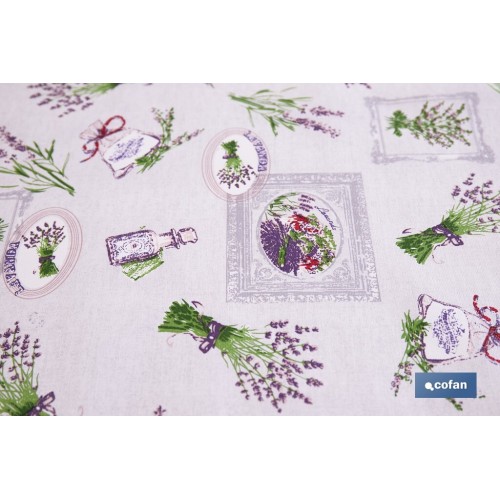ROLLO DE HULE DISEÑO LAVANDA 1,40 X 25 M
