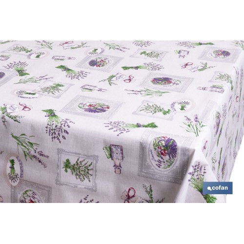 ROLLO DE HULE DISEÑO LAVANDA 1,40 X 25 M