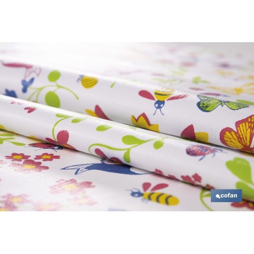 ROLLO DE HULE DISEÑO MARIPOSA 1,40 X 25 M