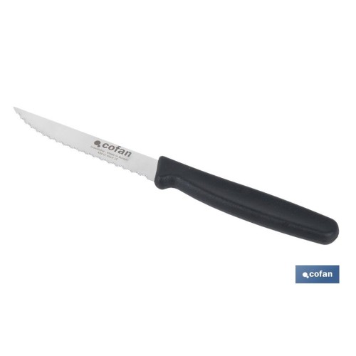 PACK DE 25  CUCHILLOS DE COCINA MICRODENTADO 10,5 cm