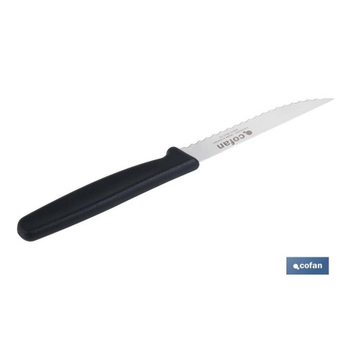 PACK DE 25  CUCHILLOS DE COCINA MICRODENTADO 10,5 cm