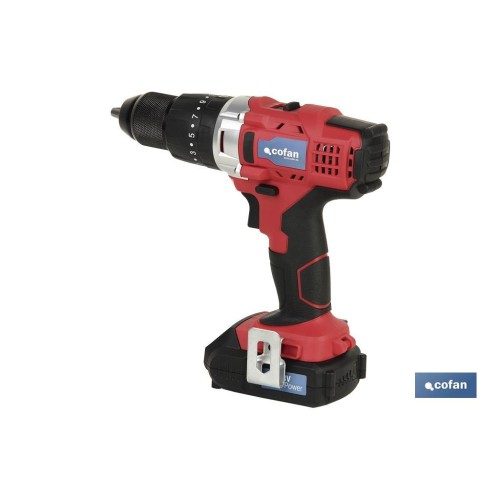 TALADRO PERCUTOR A BATERÍA LI-ION 20 V 1300 RPM 35 NM