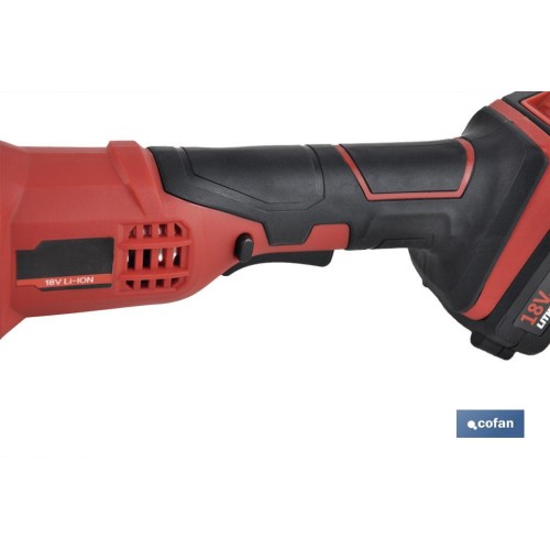 AMOLADORA A BATERÍA Li-ion 20 V 8000 RPM - 115 MM