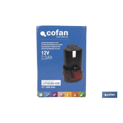 BATERÍA RECARGABLE Li-ion 12 V 2.0Ah PARA 50003236
