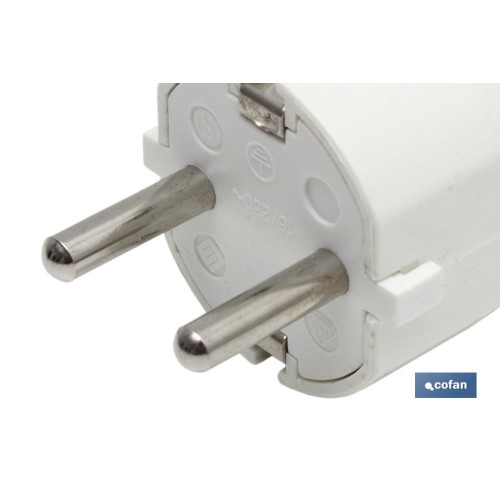 CLAVIJA BIPOLAR BLANCA (16A-250V)