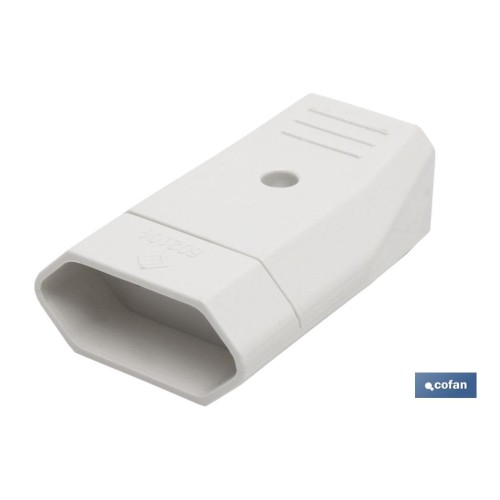 BASE ENCHUFE BIPOLAR AEREA BLANCA (10A-250V)