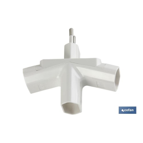 ADAPTADOR MULTIVIA 3 VIAS (10A-250V)