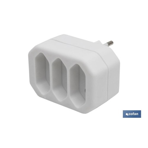 ADAPTADOR 3 VIAS FRONTALES (10A)