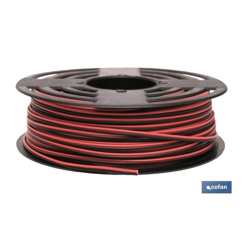 ROLLO 100M CABLE PARALELO ROJO/NEGRO (2X1,5)