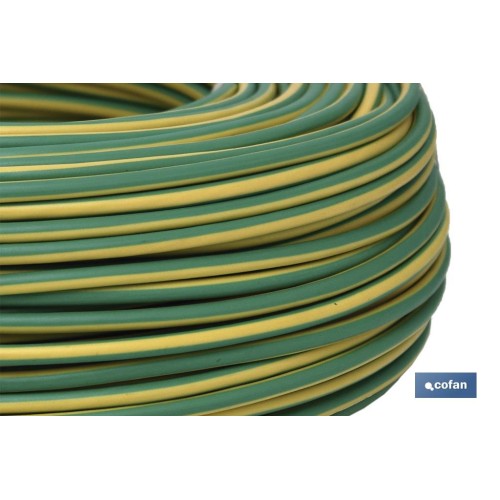 ROLLO CABLE H07V-K 1X6MM2 AMAR/VER (100M)