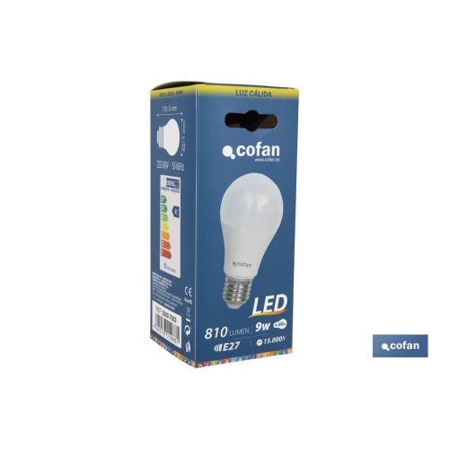 BOMBILLA LED 6W CLASIC 240º 470LM 3000K