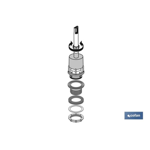 DESCARGADOR TIRADOR WC UNIVERSAL MODELO TIGRIS