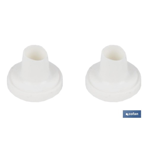 CONJUNTO TORNILLOS FIJACIÓN INODORO Y SOPORTE NYLON HORIZONTAL