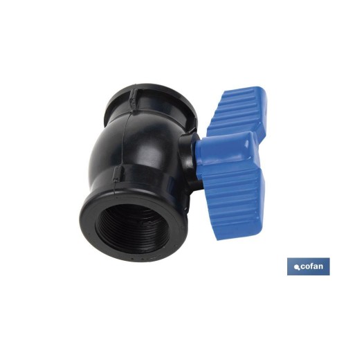 VÁLVULA DE BOLA ROSCA H-H PP PN16 1 1/2 X 1 1/2