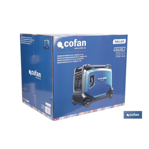 GENERADOR INVERTER MODELO DALLAS 223 CC 4,5 Kw 2 SALIDAS AC 1 DC