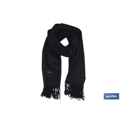 CHAL, 50% LANA 50% CACHEMIR. MODELO IRIS (NEGRO)