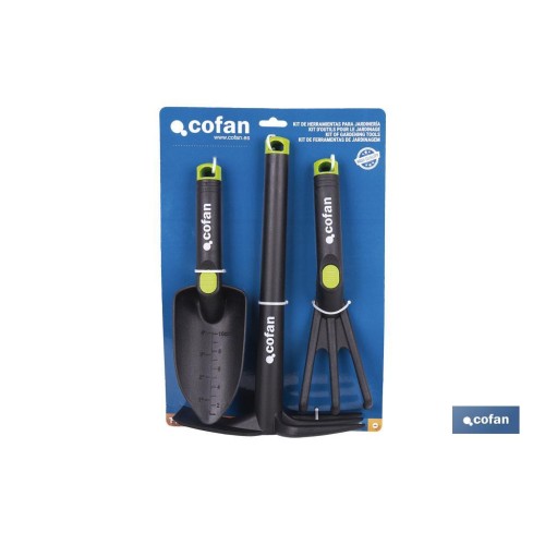 KIT DE HERRAMIENTAS PARA JARDINERÍA NYLON 3 PCS