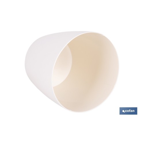 MACETA CAMELIA COLOR CREMA 24.5X23.6CM