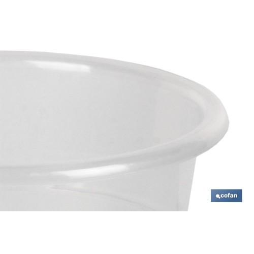 MACETA ORQUIDEA TRANSPARENTE17X14+ PLATO 14.5cm