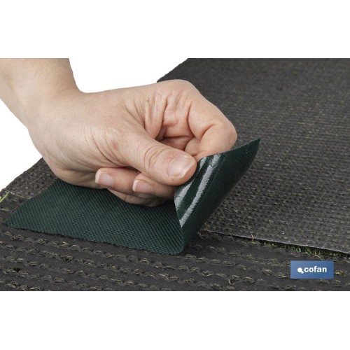 CINTA DE UNIÓN PARA CÉSPED ARTIFICIAL UNA CARA 15 CM X 5 M VERDE