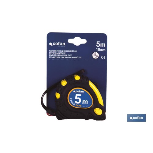 EXPOSITOR DE FLEXÓMETROS MAGNÉTICOS 19 MM X 5 M 12 UDS.