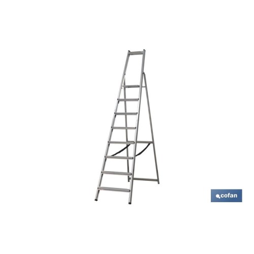 ESCALERA ALUMINIO SOLDADA 5 PELDAÑOS - REFORZADA