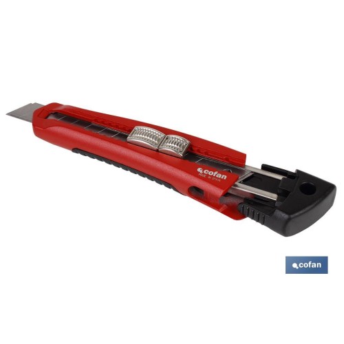 CUTTER HOJA PARTIBLE 18MM CUERPO ZAMAK