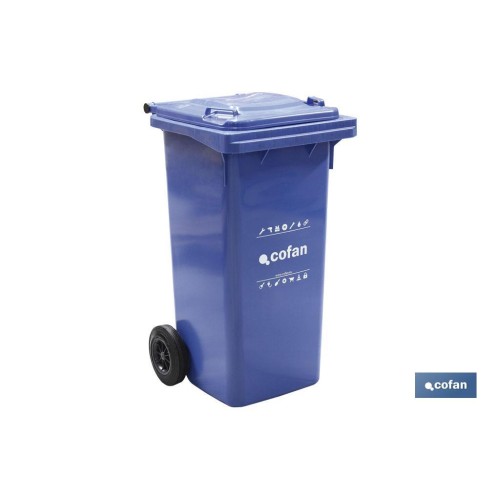 CONTENEDOR 2 RUEDAS 120 LITROS COLOR VERDE