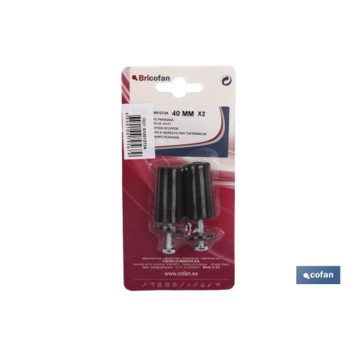 TOPE PERSIANA 40MM MARFIL 2 UDS