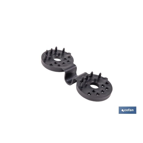 PACK 10 UDS. PINZA NEGRA PARA MALLA DE SOMBREO