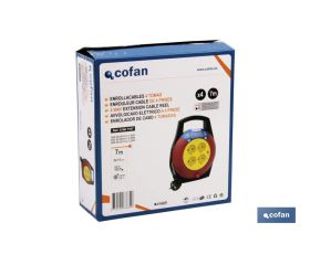 ENROLLACABLES CABLE 4T. 7 M. (3 x 1,5mm)