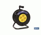 Alargador de cable con 4 tomas | Longitud del cable 25 metros | Sección cable 3 x 1,5 mm