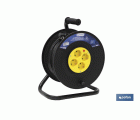 Alargador de cable con 4 tomas | Longitud del cable 50 metros | Sección cable 3 x 1,5 mm