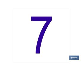 7 Número en glasspack