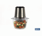 PICADORA ELECTRICA ACERO INOX VASO DE  VIDRIO 1,2 L 400W
