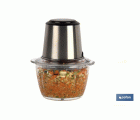 PICADORA ELECTRICA ACERO INOX VASO DE  VIDRIO 1,2 L 400W