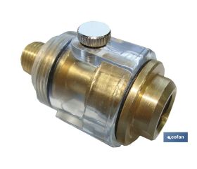 Filtro lubricante para engrase herramientas neumáticas con rosca 1/4 | Mini lubricador  para herramientas neumáticas