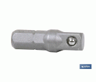 Adaptador portavasos de 1/4 para vasos de 1/4 | Medidas de longitud en 25 mm y 50 mm | Fabricado en cromo vanadio
