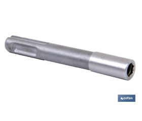 Adaptador porta puntas Imantado con acople SDS plus | Medidas SDS plus x 98 x 11 mm | Cambio de puntas imantado