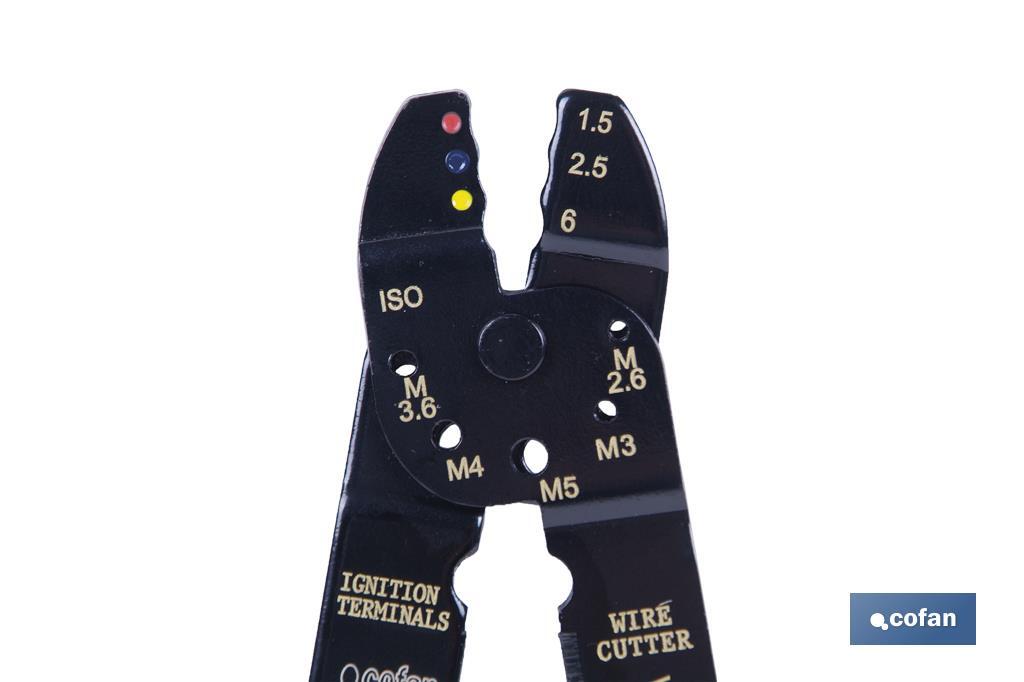 ALICATE TERMINALES AISLADOS 200 MM.