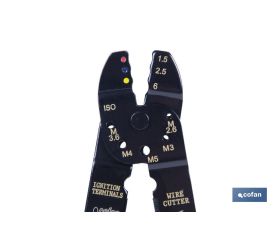 ALICATE TERMINALES AISLADOS 200 MM.