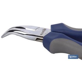 ALICATES PUNTA DOBLADA C/MUELLE 8