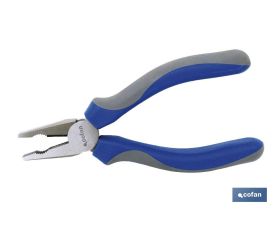 Alicate universal con muelle | Alicate para electricista con mango ergonómico | Medidas del alicate: 200 mm