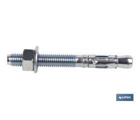 Taco macho de anclaje MTC | Acero cincado | Medidas desde  M-6 hasta M-20 mm